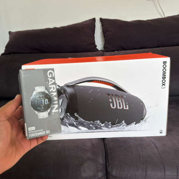 BOOMBOX- 3 ou Relógio Garmin 165 ou R$2.000 no Pix 💸 ou 60 cotas da ação da R3