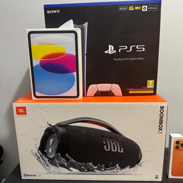 COMBÃO (PS5 + iPad + BOOMBOX) ou 17 Pro Max ou 6 MIL no PIX 💸